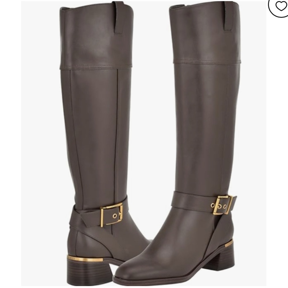 Guess Women's EVEDA Knee High Boot, Coffee 200, 8.5